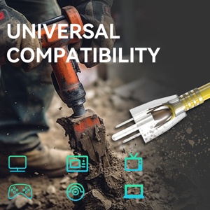 Đa ổ cắm mở rộng dây chúng tôi 50ft 75ft 100ft 14/3 sjtw Ba cửa hàng ngoài trời nhiệm vụ nặng nề mở rộng dây thắp sáng kết thúc - Product Image 6