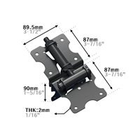 Charnière de portail JL1901 en acier inoxydable 304 et PVC, robuste et réglable, pour clôture et porte, 10 paires/carton, en stock