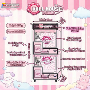 Máquina de garras comercial para juegos de arcade, operada con monedas, atrapa premios, con LED - Product Image 4