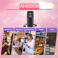 AIXW Scanner de codes à barres 2D sans fil Mini Scanner Portable QR Code Reader Facile à utiliser Sans fil pour entrepôt