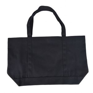 Grand sac fourre-tout en toile réutilisable et robuste pour les courses, avec logo personnalisé imprimé et motif lettres - Product Image 5