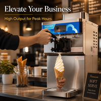 Máquina de helado suave inteligente Z20V con descongelación de un solo toque |   Tecnología de Compresor Dual |   Máquina de Helados Comercial con Control por Inversor