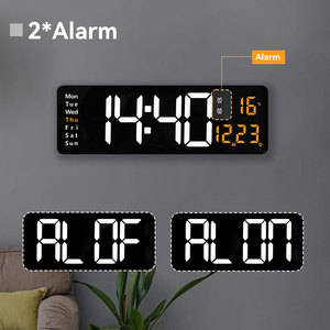 Calendario de Regalo Promocional, Reloj de Pared Electrónico LED con Temperatura Inteligente, Pantalla LED Grande, Reloj Despertador Digital LED para Pared - Product Image 3