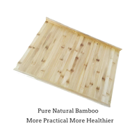 Grande planche à découper en bois de bambou avec bord de comptoir Planche à pâtisserie réversible en bambou