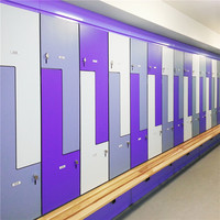 Casiers de centre de fitness en bois phénolique HPL avec code PIN