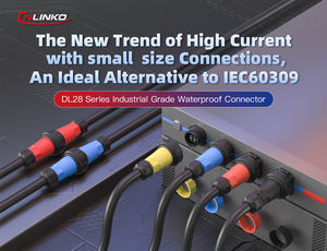 Connecteurs rapides étanches Cnlinko série DL28 2 3 4 5 broches IP68 50A, connecteurs circulaires OEM ODM pour aviation, alimentation, LED - Product Image 3