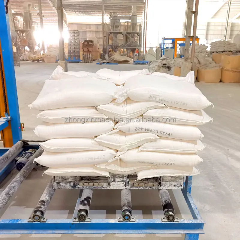 Sistema automático de máquina paletizadora para paletes, fácil operação, 500-600 sacos, para embalagem de farinha de cimento e fertilizante de arroz, linha de embalagem