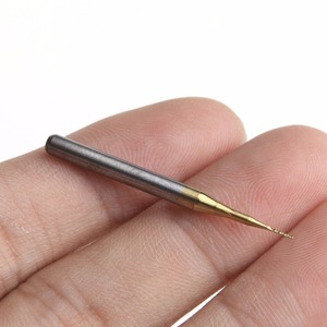 10 ชิ้น ดอกกัดไทเทเนียมเคลือบใหม่ ขนาด 1.5*8.5 มม. สำหรับงานแกะสลัก - Product Image 5