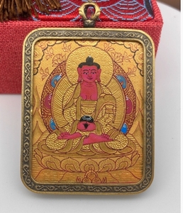 Vẽ tay mười hai cung hoàng đạo, ủy thác của Phật, Mặt dây chuyền xe hơi Mặt dây chuyền thangka nữ tính để loại bỏ Hận Thù Tangka - Product Image 4