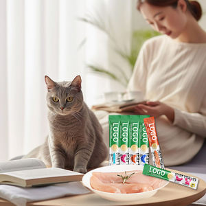 Fabricante Chinês de Petiscos para Gatos, Creme Churu com Sabores Variados, Comida Deliciosa para Gatos - Product Image 1