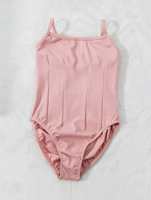 Leotardo de Ballet Popular con Costuras Frontales y Tirantes Finos para Niñas, Traje de Danza Personalizado, Leotardo de Gimnasia para Niñas