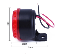 Avertisseur sonore de recul 12V 105DB pour véhicule, klaxon de recul, alarme sonore de recul avec lumière