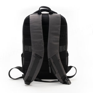 Custom Geometric Smart Laptop <b>Backpack</b> <b>Large</b> Capacity Multifunction Fashion <b>Black</b> Waterproof Polyester Physiological Curve Back - Product Image 4
