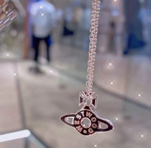 Collier Lettre Empress Dowager Mode, Design Niche, Motifs Soleil, Lune, Saturne, Chaîne Bambou pour Clavicule, Bijoux Unisexe - Product Image 6
