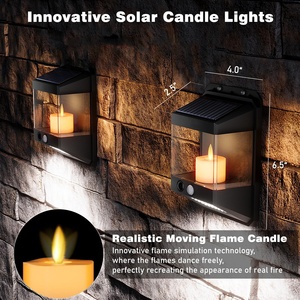 Đèn năng lượng mặt trời 5 Wát cảm biến chuyển động <span class=keywords><strong>Led</strong></span> an ninh boong ánh sáng với IP65 không thấm nước cho sân hàng rào ngoài trời <span class=keywords><strong>LED</strong></span> chiếu sáng - Product Image 2