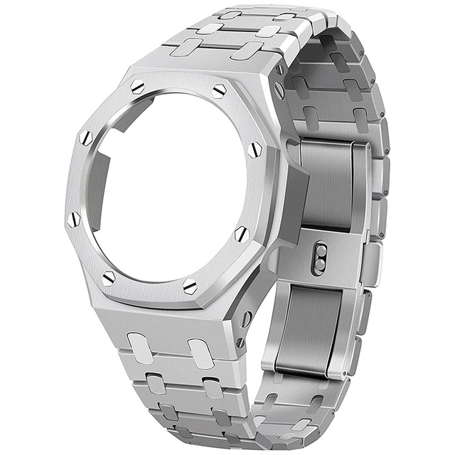 Casioak MOD Kit for GA2100 GA-2100 GA-2110 Watch Modification Accessories Metal Watch Case Bracelet