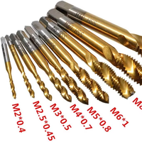 Tarauds à chanfreiner et à fileter en acier rapide HSS à cannelures spirales M2 M2.5 M3 M4 M5 M6 M8 M10 M12