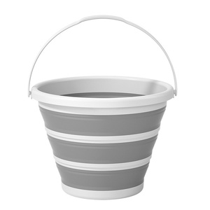 <span class=keywords><strong>Seau</strong></span> pliable <span class=keywords><strong>rétractable</strong></span> 10L écologique portable pour voiture, idéal pour les enfants, les voyages en plein air et la pêche, léger - Product Image 5