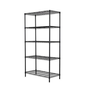 Nouvelle étagère métallique mobile à 5 niveaux, prix <span class=keywords><strong>direct</strong></span> usine 2026, unité de rangement robuste en fil métallique, étagère de stockage métallique - Product Image 1