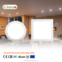 Lampu Panel LED Ultra Tipis 18w 24w Lampu Plafon Tersembunyi Permukaan Bulat Persegi 3w 6w 9w 12w Lampu Panel LED Downlight