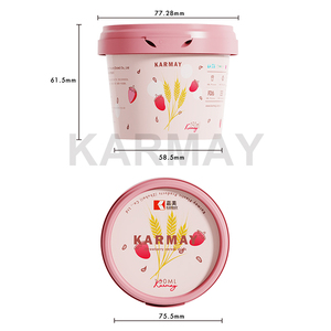 Los productos más vendidos PP 150ml Clear Mini Gelato Cup con Tamper Evident Yoghurt Cup con tapa para yogur - Product Image 4