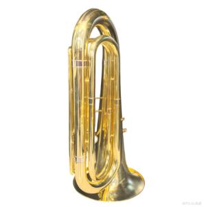 <span class=keywords><strong>Tuba</strong></span> Bb à 3 pistons en laiton, finition laquée or/nickelée, instrument en laiton pour étudiant avec étui, embouchure et accessoires - Product Image 4