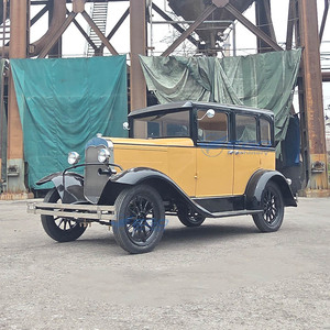 Prix d'usine – Voiturette électrique vintage jaune et noire 5 places, style rétro classique, pour la visite touristique – <span class=keywords><strong>À</strong></span> <span class=keywords><strong>vendre</strong></span> - Product Image 4