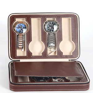 Boîte à montre en cuir PU faite à la main, boîte de haute qualité pour montre, vente chaude, boîtes à montres de luxe pour hommes - Product Image 2
