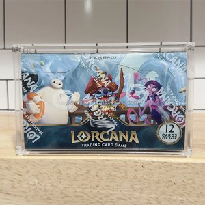 Boîte de présentation en acrylique transparent magnétique avec protection UV personnalisée, style moderne, boîte de protection pour boîte de booster de chapitre Lorcana TCG - Product Image 1