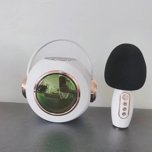 T6 Màu Xanh Răng FM Đài Phát Thanh 3D Stereo Karaoke Âm Thanh Hộp Loa Không Dây Loa Siêu Trầm Với Microphone Trẻ Em K12 - Product Image 1