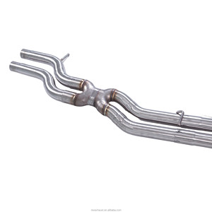 ท่อไอเสียรถยนต์สมรรถนะสูงแบบ Catback X Valvetronic 304SUS ขัดเงา สำหรับ <span class=keywords><strong>Audi</strong></span> <span class=keywords><strong>S8</strong></span> D4 4.0L ปี 2013 พร้อมปลายท่อสี่ทาง - Product Image 4