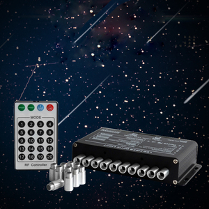 5W DMX512 10-Hole Cool White Fiber Optic Meteor Effect <b>Light</b> Kit with 3 Control Modes - Product Image 2