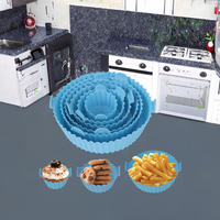 Chengke New Red Hot Air Fryer Liner avec 6 pièces Silicone Four Liner Basket Air Fitters Accessoires pour plats de cuisson et casseroles