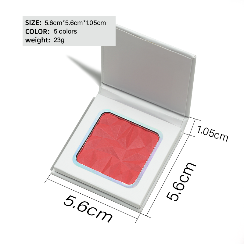 5 Colors Multifunctional Irregular Blush Eyeshadow Saturated Color Fine Powder Daily Use Silky Lightweight Paper Box Diy Blush