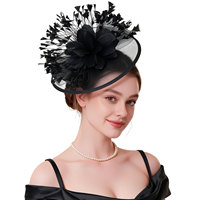 Chapeau de mariage en feutre à plumes avec voile et pince, élégant pour les fêtes, chapeau de cérémonie, bandeau de mariée, fascinateur, style européen et américain