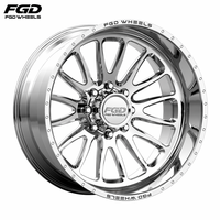Jantes forgées FGD PCD 8x165.1 de 20 à 30 pouces, type H, pleine gamme, pour pick-up, compatibles avec les camions diesel Cummins RAM 2500 3500, design sur mesure, à rebord profond