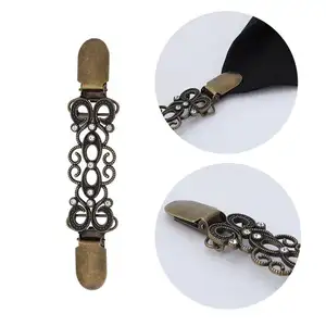 Retro Cardigan maglione collare Clip fiori antichi modello scialle Clip abiti scialle Clip per le donne ragazze - Product Image 4