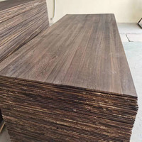 Planches de bois de Paulownia de style antique personnalisées, fortement carbonisées, noires, pour la décoration de villes anciennes et la finition intérieure