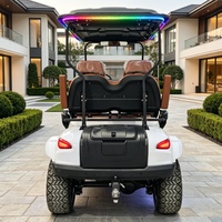 Voiture de golf électrique professionnelle 4 places au lithium 48V Rainbow en promotion – Chariot de golf tout-terrain 30-50 km/h 70-90 km d'autonomie