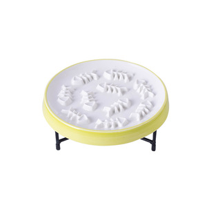 Tazón de Cerámica Personalizado para Mascotas, Comedero Lento para Gatos, Perros, Cachorros Pequeños y Medianos, Diseño Redondeado Anti-Asfixia, Estilo Simple - Product Image 4