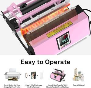 Yinghe 11-30oz pietre preziose tazza macchina stampa a sublimazione macchina semi-automatica digitale tazza trasferimento di calore macchina da stampa - Product Image 3