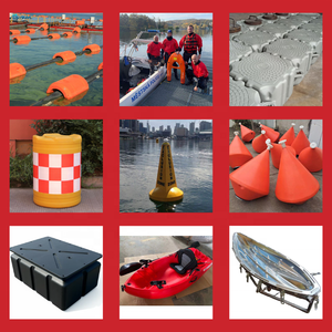 Galleggianti in HDPE OEM per banchine, produzione rotostampaggio, stampi in alluminio, blocchi galleggianti per banchine, tamburi galleggianti - Product Image 3