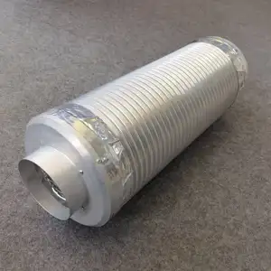Silenziatore per condotto dell'aria con silenziatore flessibile in alluminio semirigido