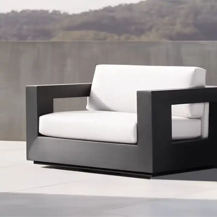 Outdoor Garden Sofa Set Metal Aluminum Lounge Set Patio Furniture Garden Sofa Sets