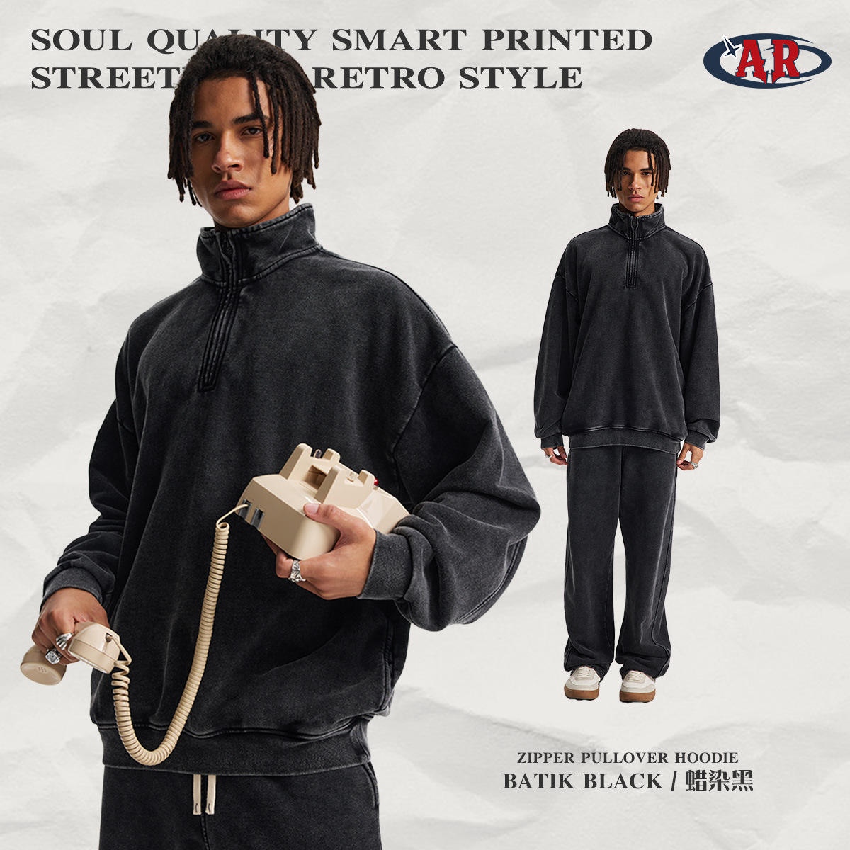 เสื้อสเวตเตอร์ E03-batdy Black