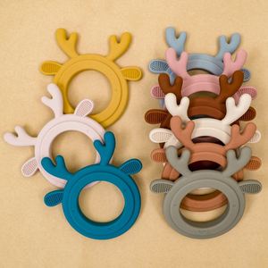 Nouveau jouet à mâcher pour bébés en silicone souple unisexe, motif cerf de dessin animé, sans BPA, de qualité alimentaire, forme personnalisée, emballage écologique - Product Image 3