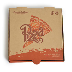 Caja <span class=keywords><strong>de</strong></span> <span class=keywords><strong>Pizza</strong></span> para Festivales con Logotipo Personalizado, Caja <span class=keywords><strong>de</strong></span> Alimentos Biodegradable, Moderna, Reutilizable, <span class=keywords><strong>de</strong></span> Papel Reciclado, Impresa - Product Image 2