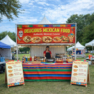 Tente publicitaire mobile Oxford pour l'extérieur, panneau d'affichage pour la restauration, le sport et les expositions - Product Image 2