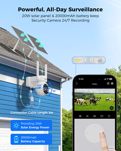 Hiseeu - Kit de Seguridad con Cámara Solar Inalámbrica de 4MP 4G, Visión Nocturna, Full HD, WiFi, Tarjeta SIM, para Exteriores, TDK04U - Product Image 3