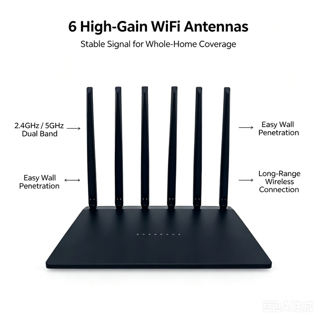 3000Mbps Dual Band WiFi6